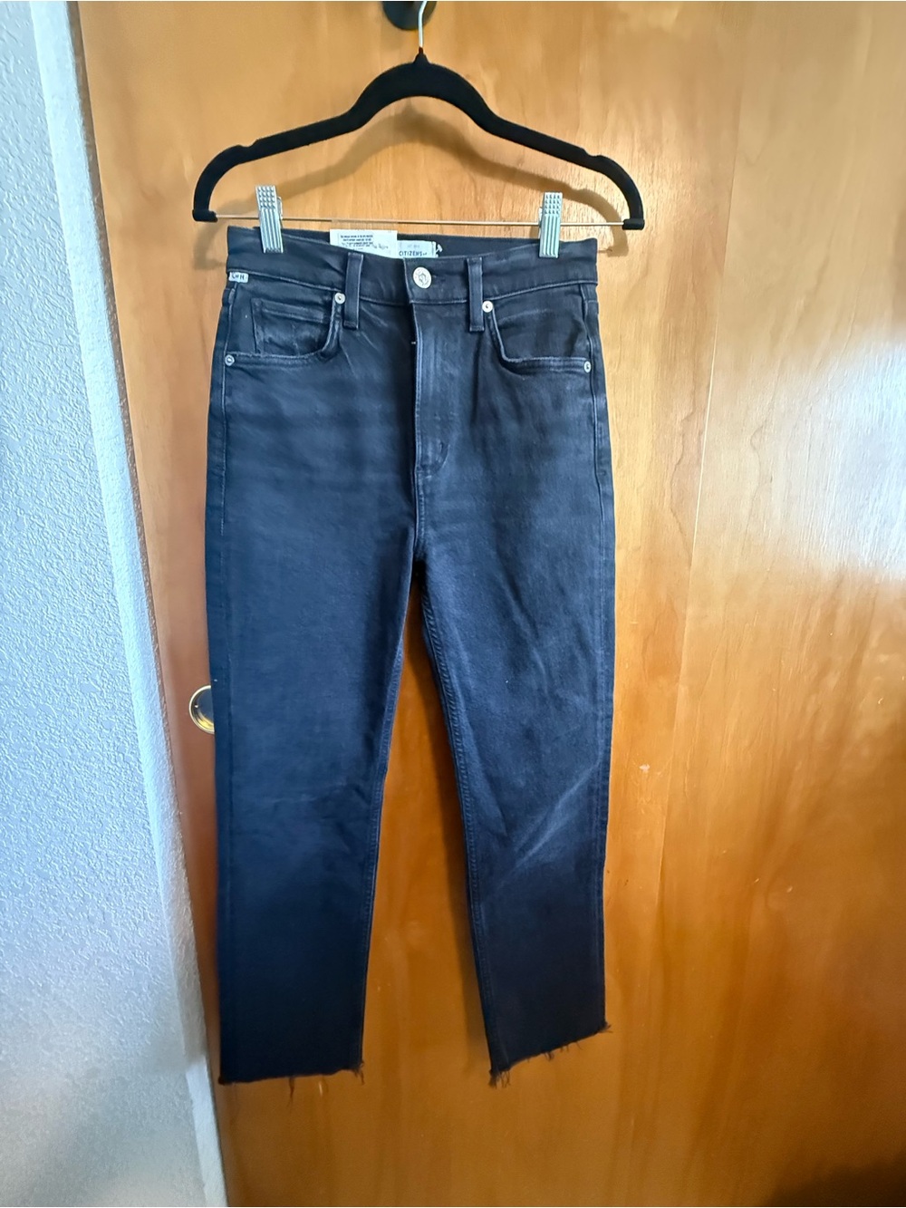 Citizens Of Humanity Black High-Rise Slim Jeans